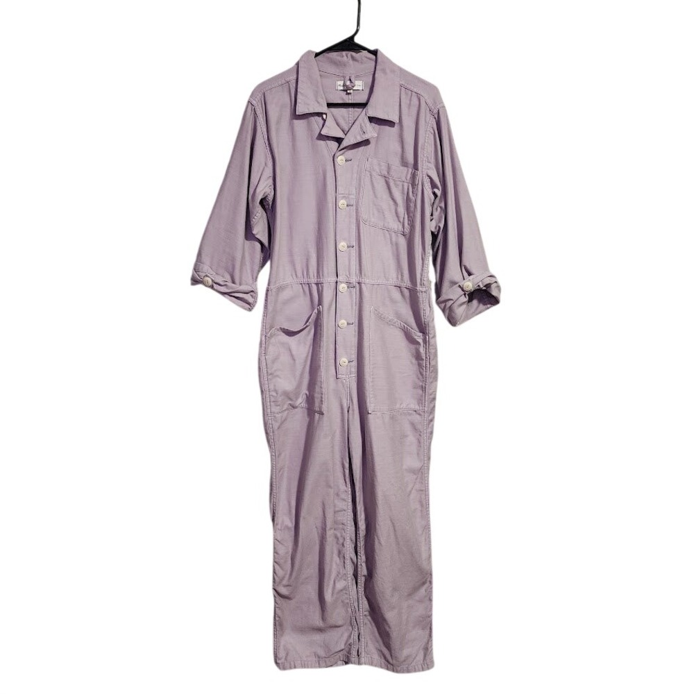 Madewell X As Ever Utility Coveralls Jumpsuit Lilac Purple Denim Boiler Suit M